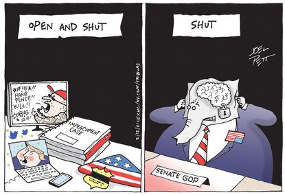Political Cartoon U.S. gop impeachment