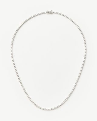 Classic Tennis Necklace | Sterling Silver Cubic Zirconia