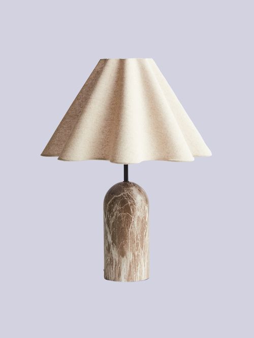 Linen-Blend Table Lamp