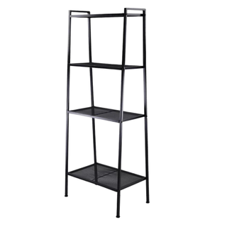 black ladder bookcase