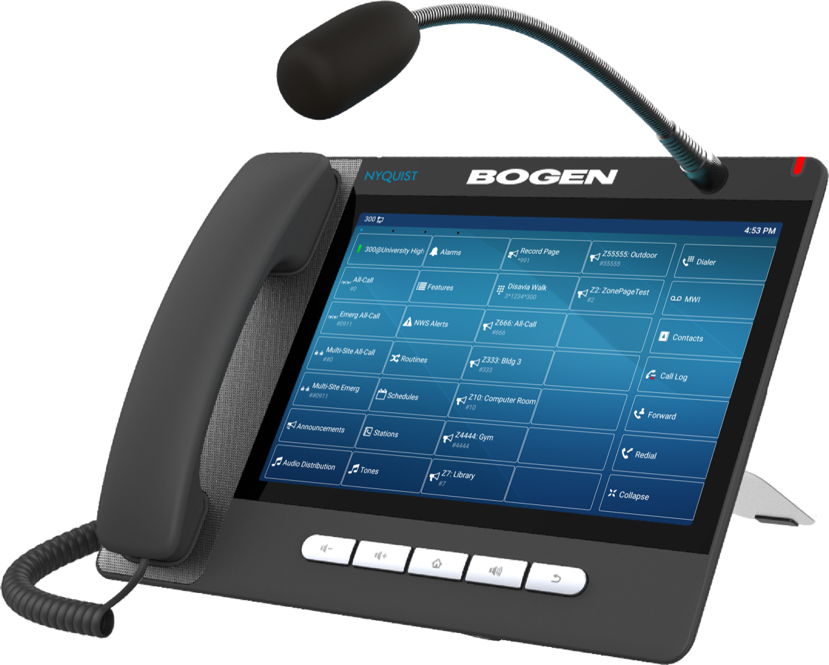 Bogen Communications Introduces the Nyquist Zone Paging Microphone