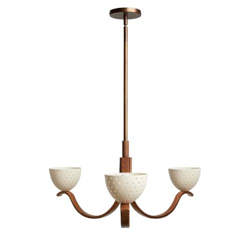 Lulu and Georgia, Sarah Sherman Samuel Arvo 3-Arm Chandelier