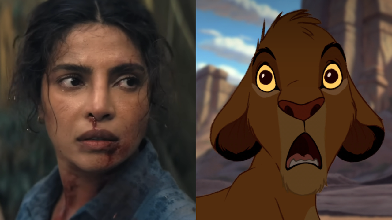 Priyanka Chopra-Jonas in The Bluff and Simba looking stressed in The Lion King