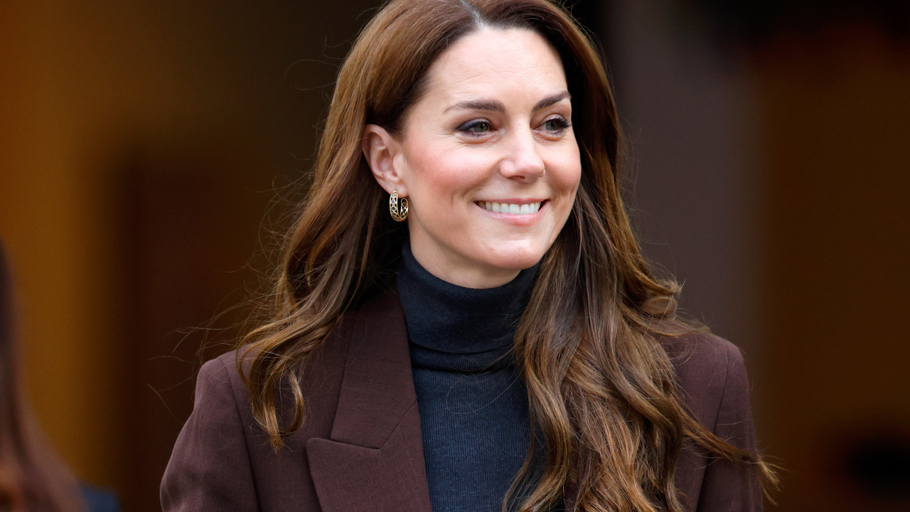 Catherine, Princess of Wales departs after attending the launch of the Bobeam Tree Trail at the National Portrait Gallery on February 4, 2025 in London, England