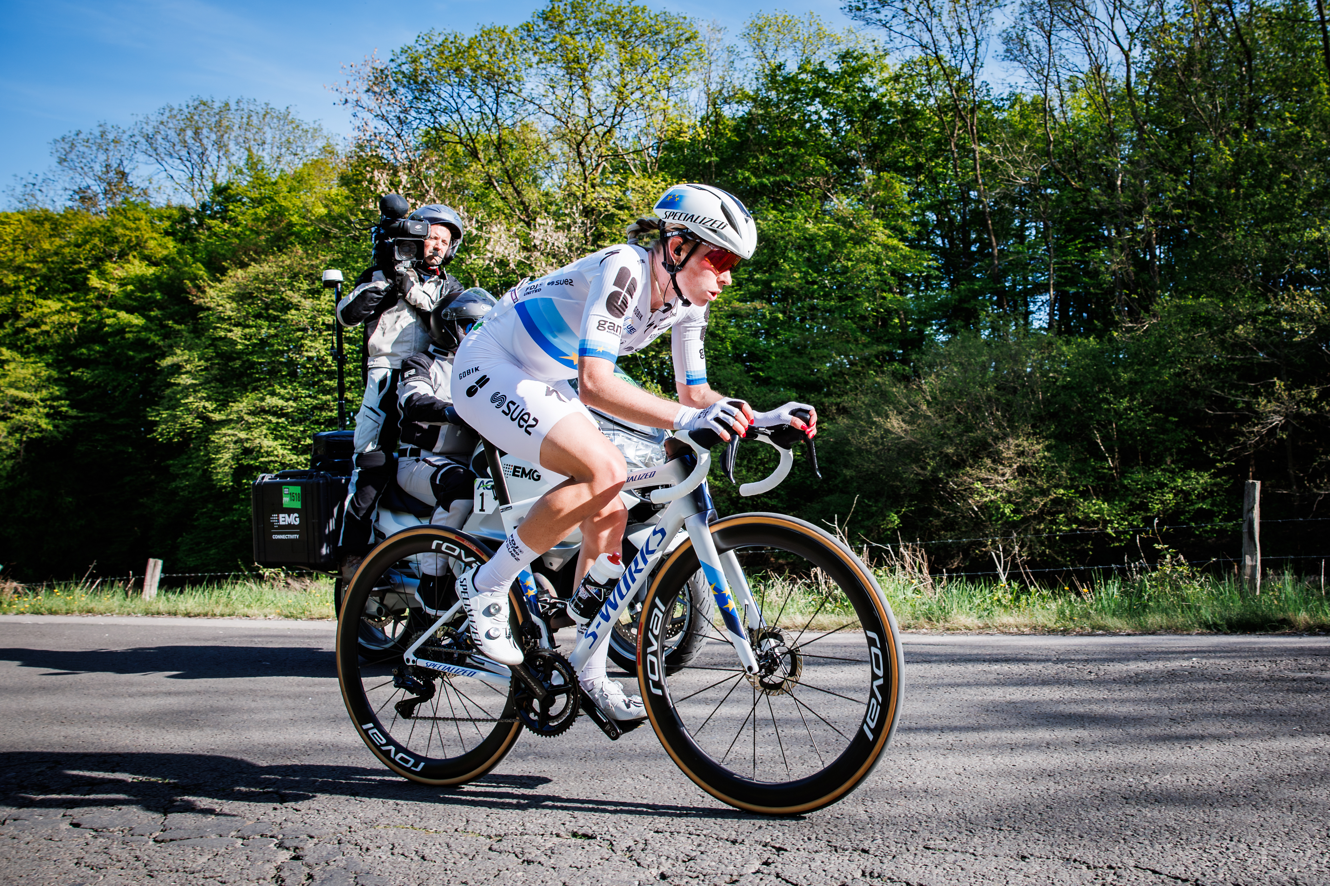 Demi Vollering of FDJ United Suez of Netherlands during Liege - Bastogne- Liege Femmes 2026 (Photo by Pim Waslander/Soccrates/Getty Images)