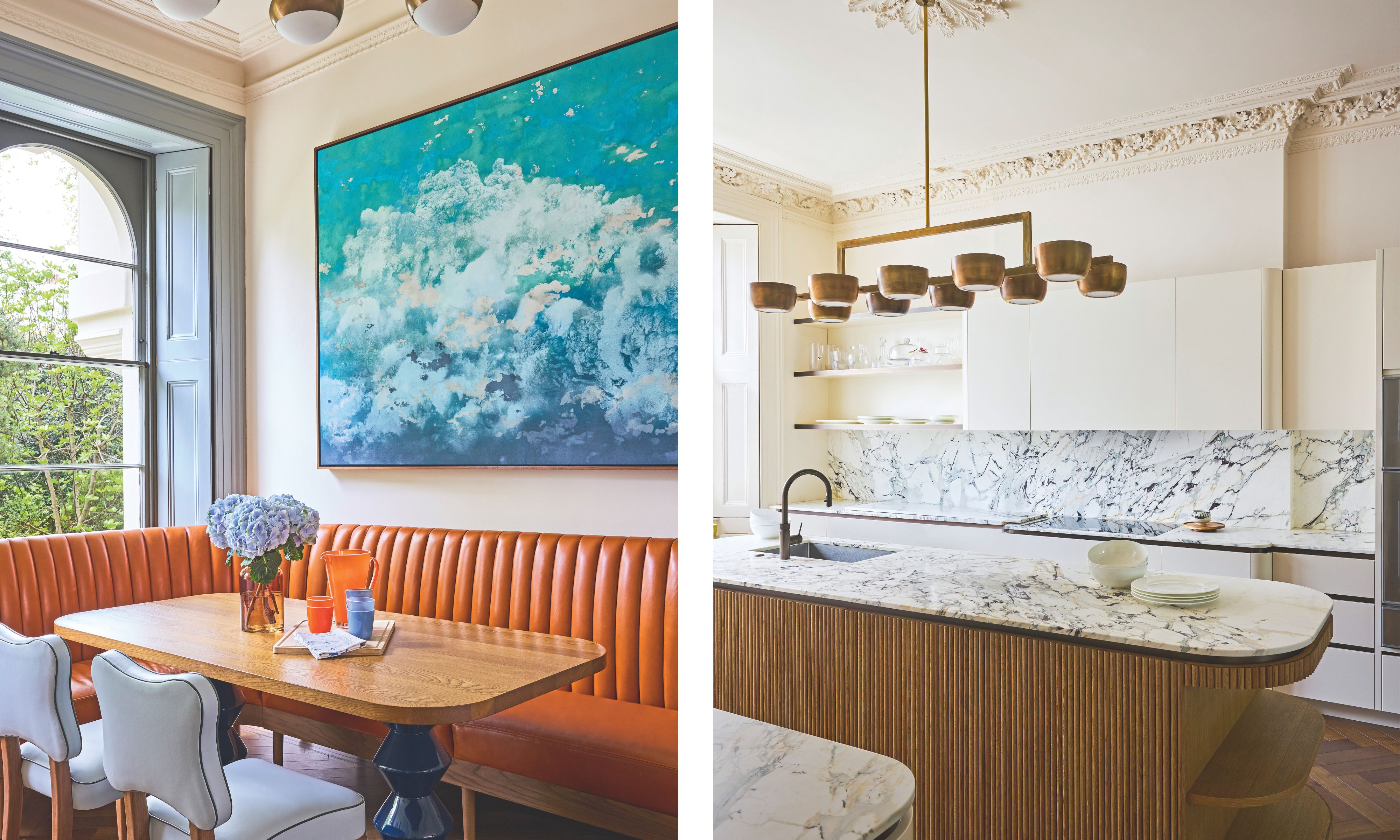 Kitchen and kitchen dining nook