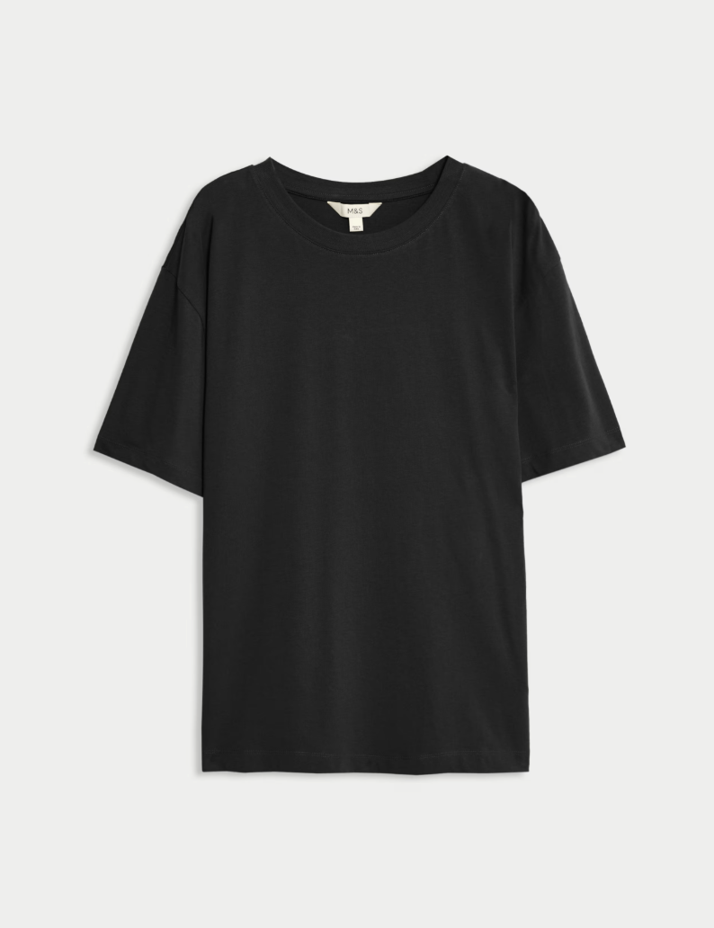 M&amp;amp;S, Pure Cotton Oversized T-Shirt