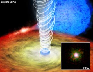 Neutron Stars Spew Like Black Holes