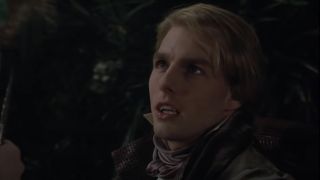 Tom Cruise looks up as Lestat in Interview with the Vampire.