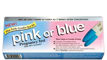gender pregnancy test pink or blue