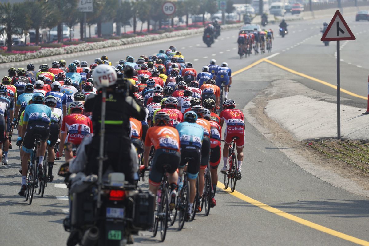 A breakaway gets up the road
