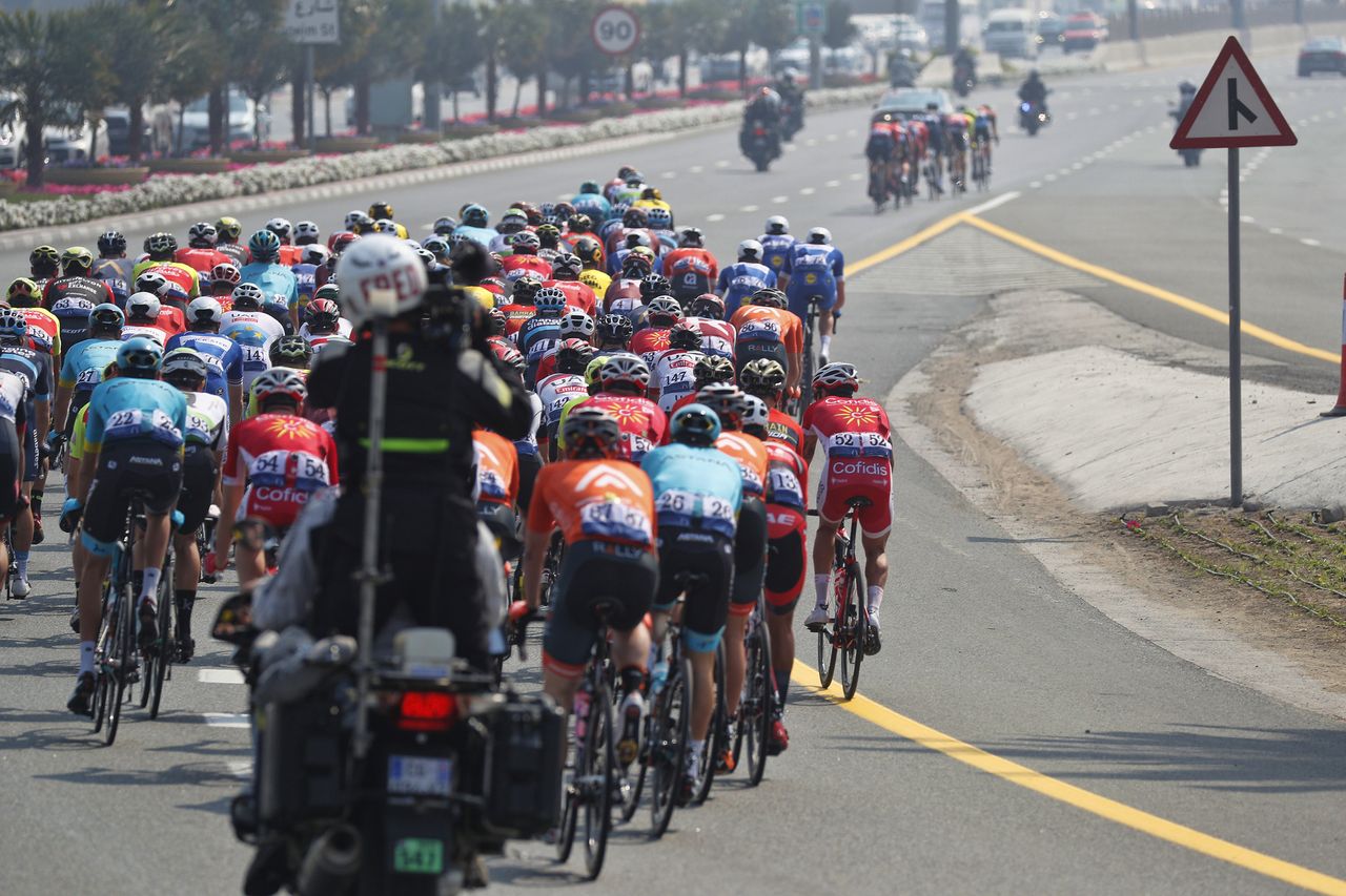 A breakaway gets up the road