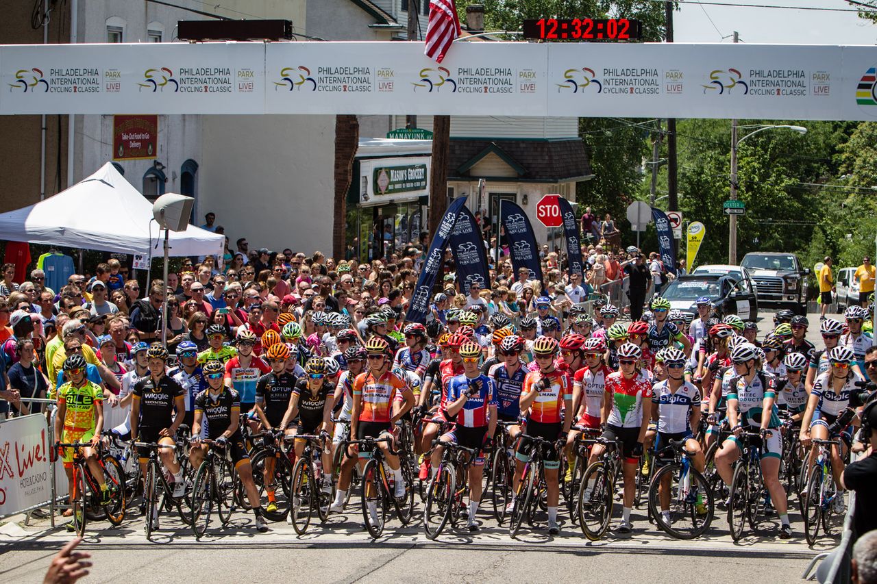 The women on the start line