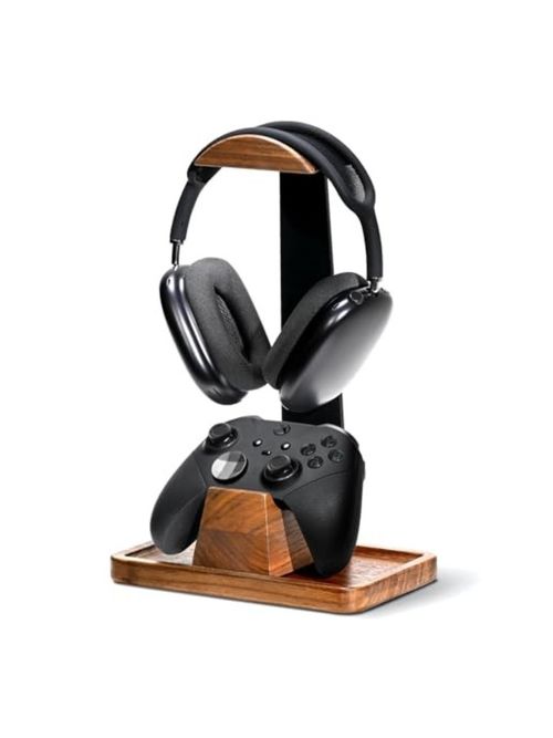 Wood Headset and Controller Stand