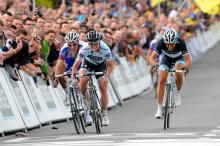 Nick Nuyens blasts to the win in the Tour of Flanders.