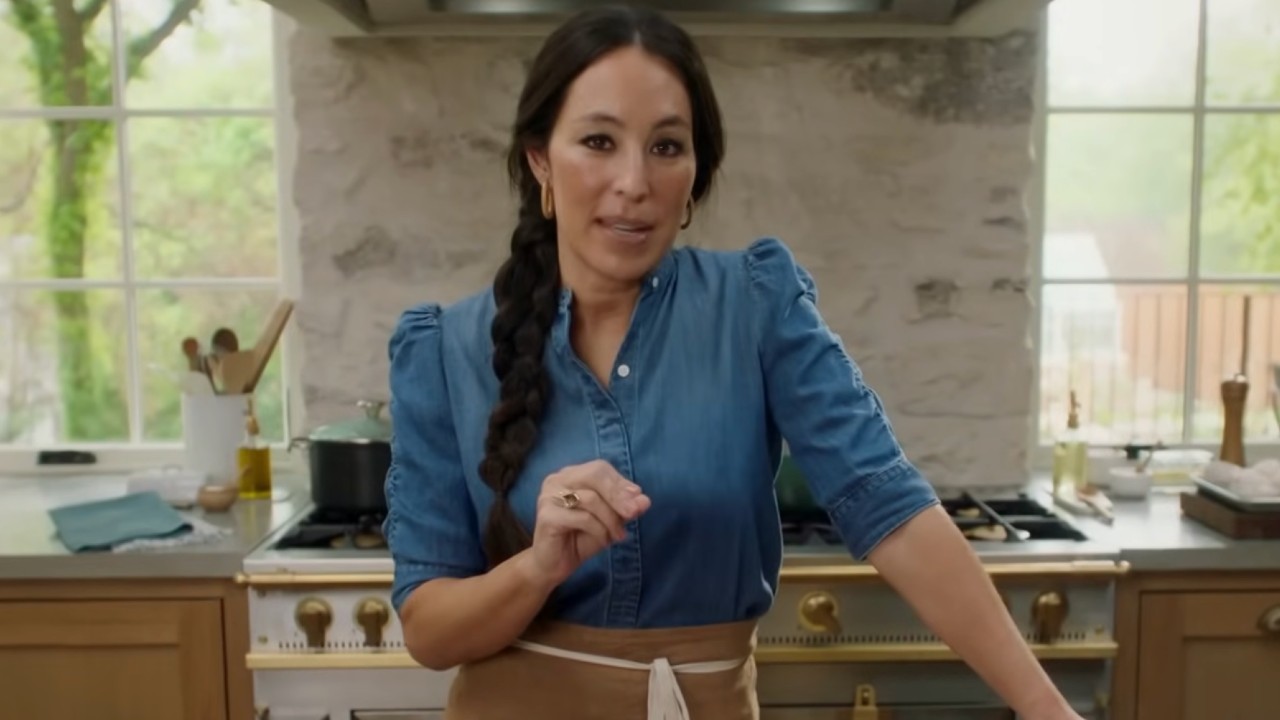 Joanna Gaines about to make some fried chicken