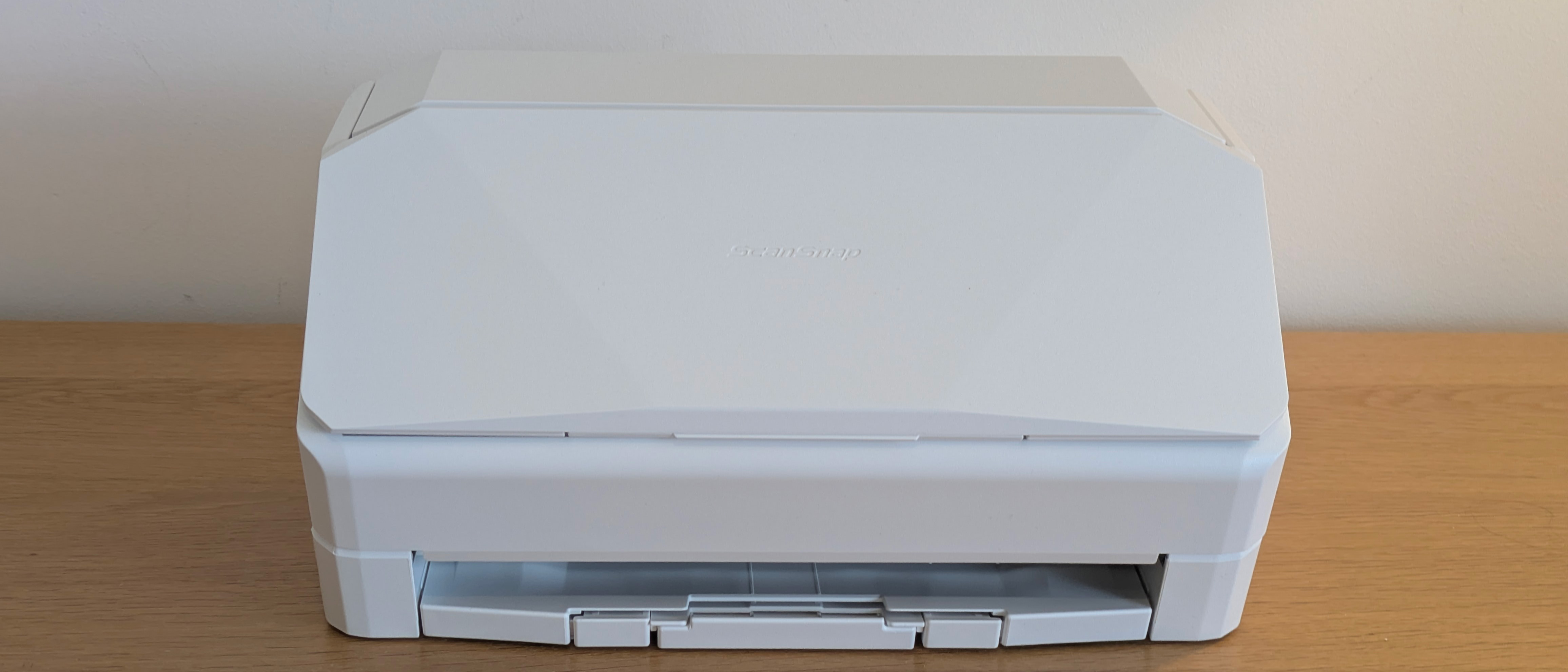 The Ricoh ScanSnap iX2500 on a desk