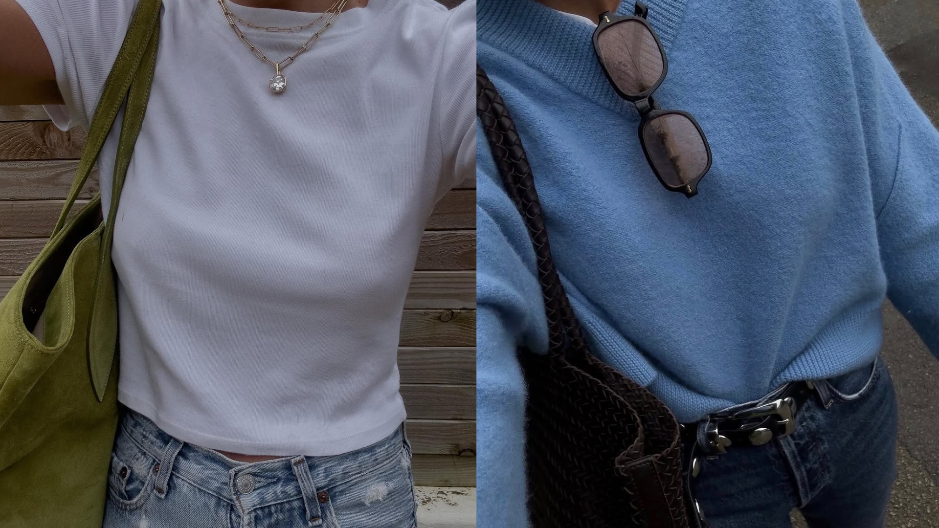 Collage of woman wearing the most popular Los Angeles fashion items of 2026.