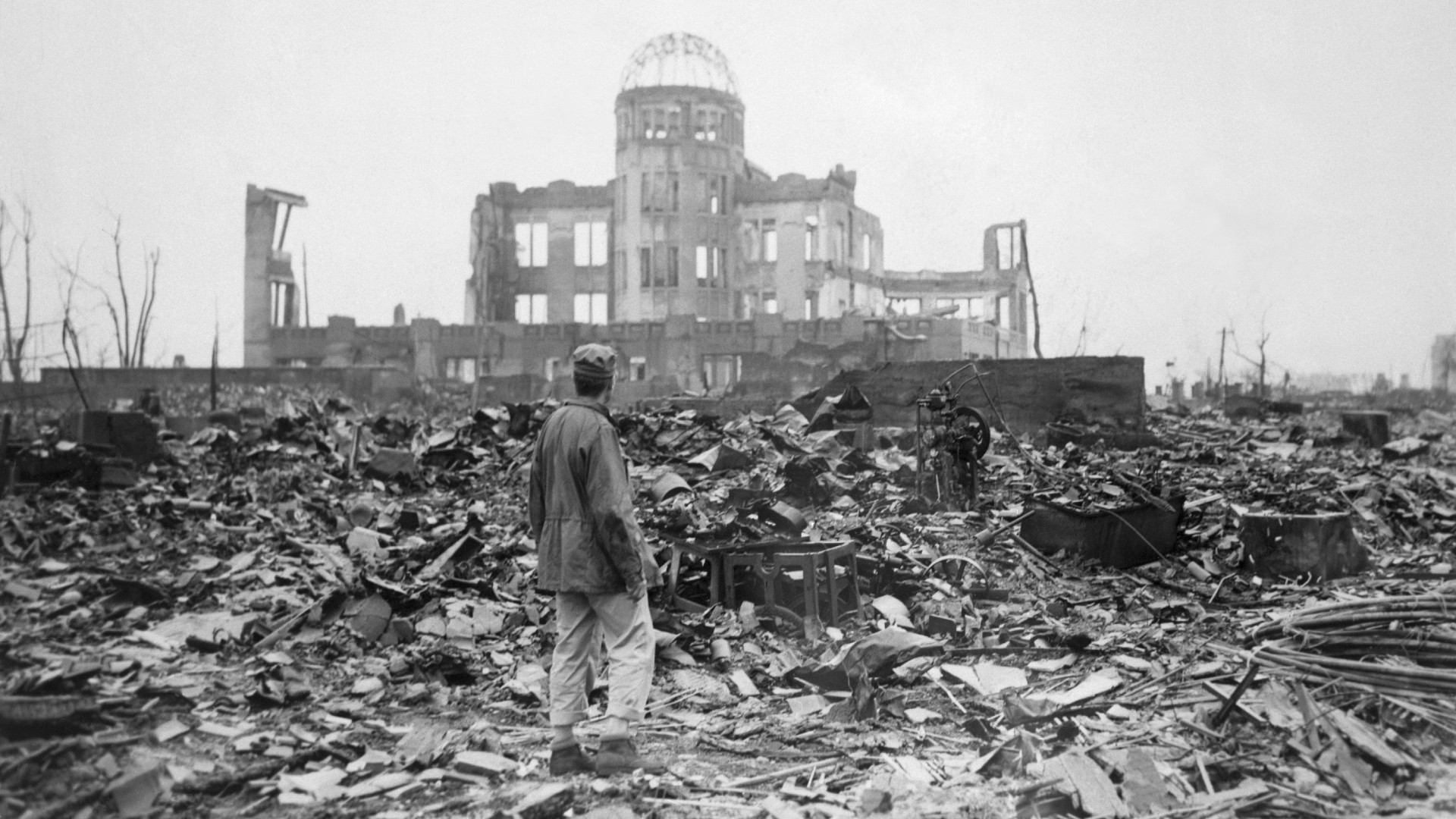 The damage caused by the Hiroshima bombing