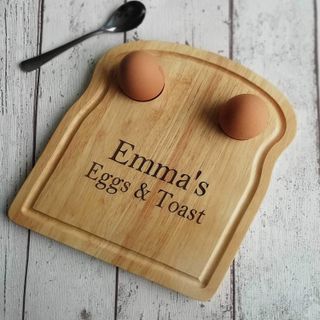 Amazon Handmade eggs and toast board