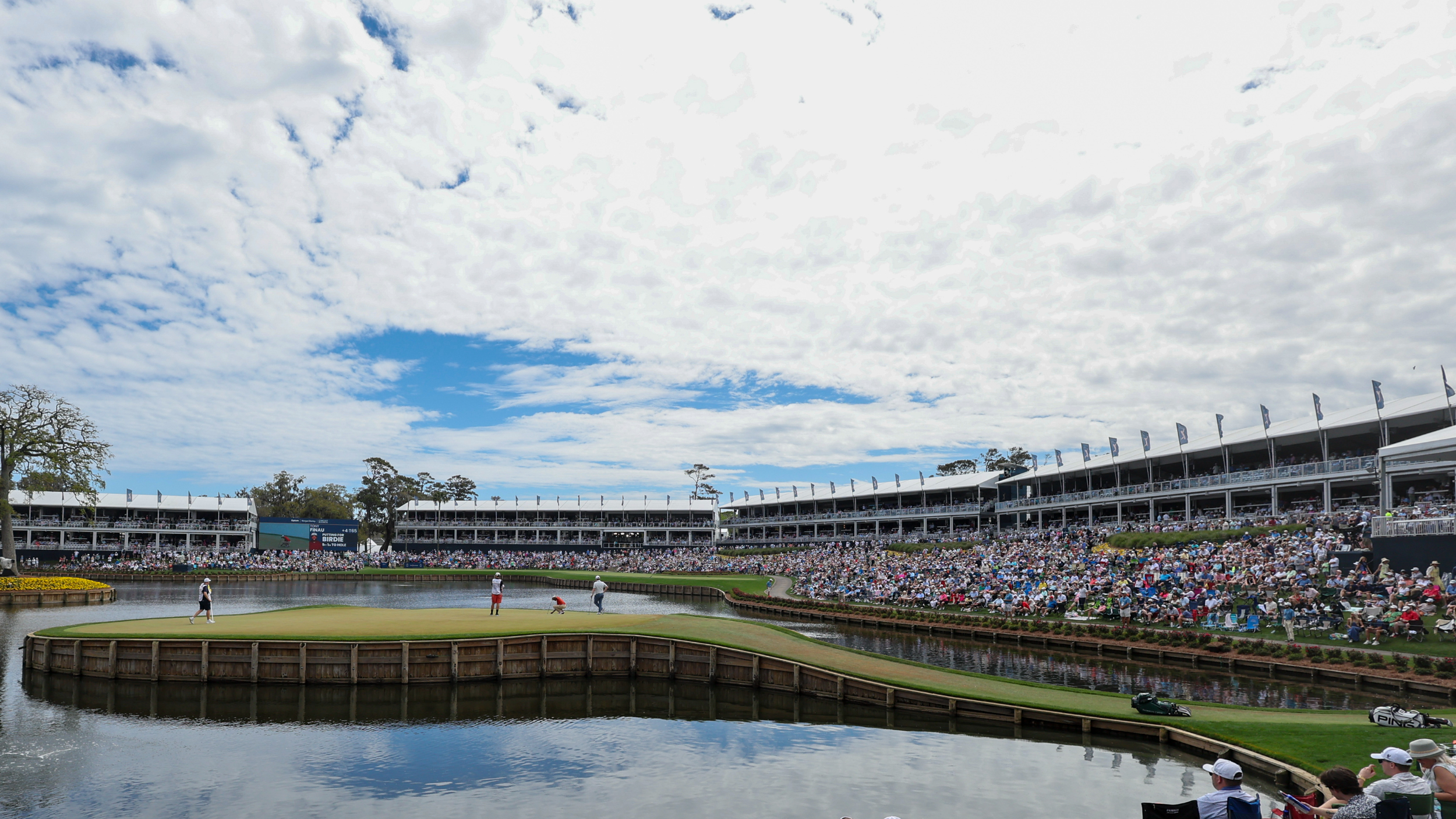 The 17th hole at TPC Sawgrass
