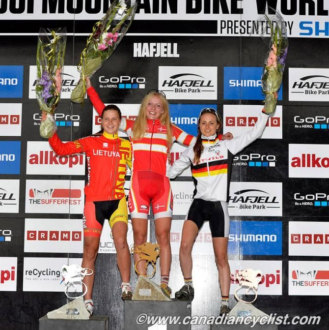 Podium: Meda Petrusauskaite, Malene Degn, Sofia Wiedenroth