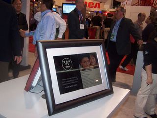 Westinghouse also showed off a new addition to its line of digital photo frames, with a 14