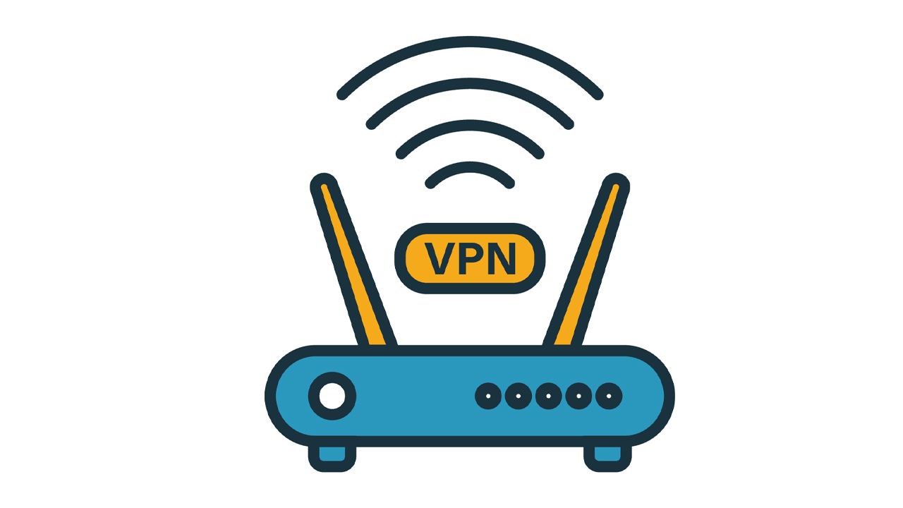 Illustration of a router deploying a VPN connection