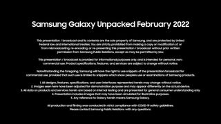 Galaxy Unpacked 2022 opening