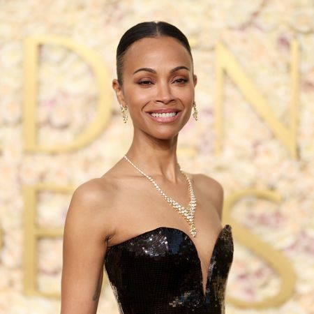 zoe saldana at the golden globes