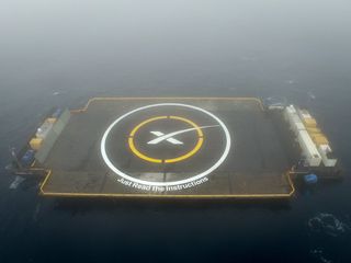 SpaceX's 'Drone Ship' Landing Pad at Sea
