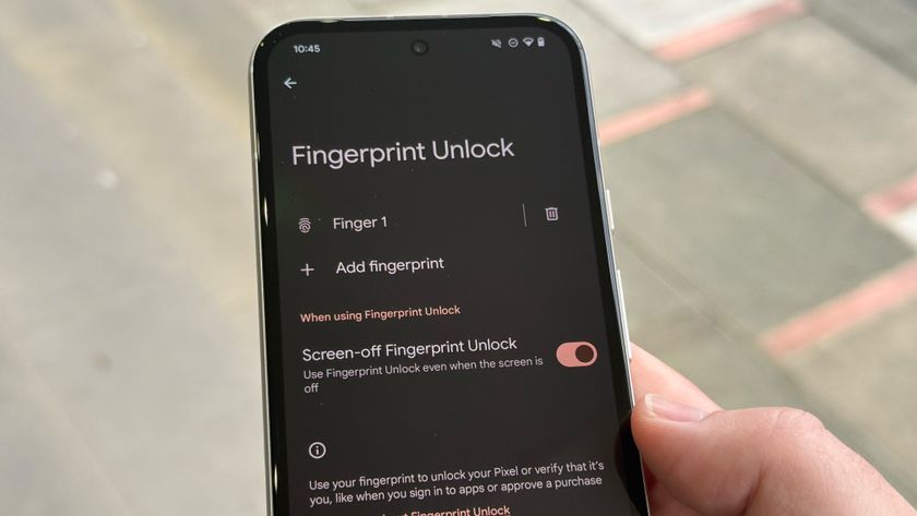 Android 16 screen-off fingerprint unlock in Settings menu