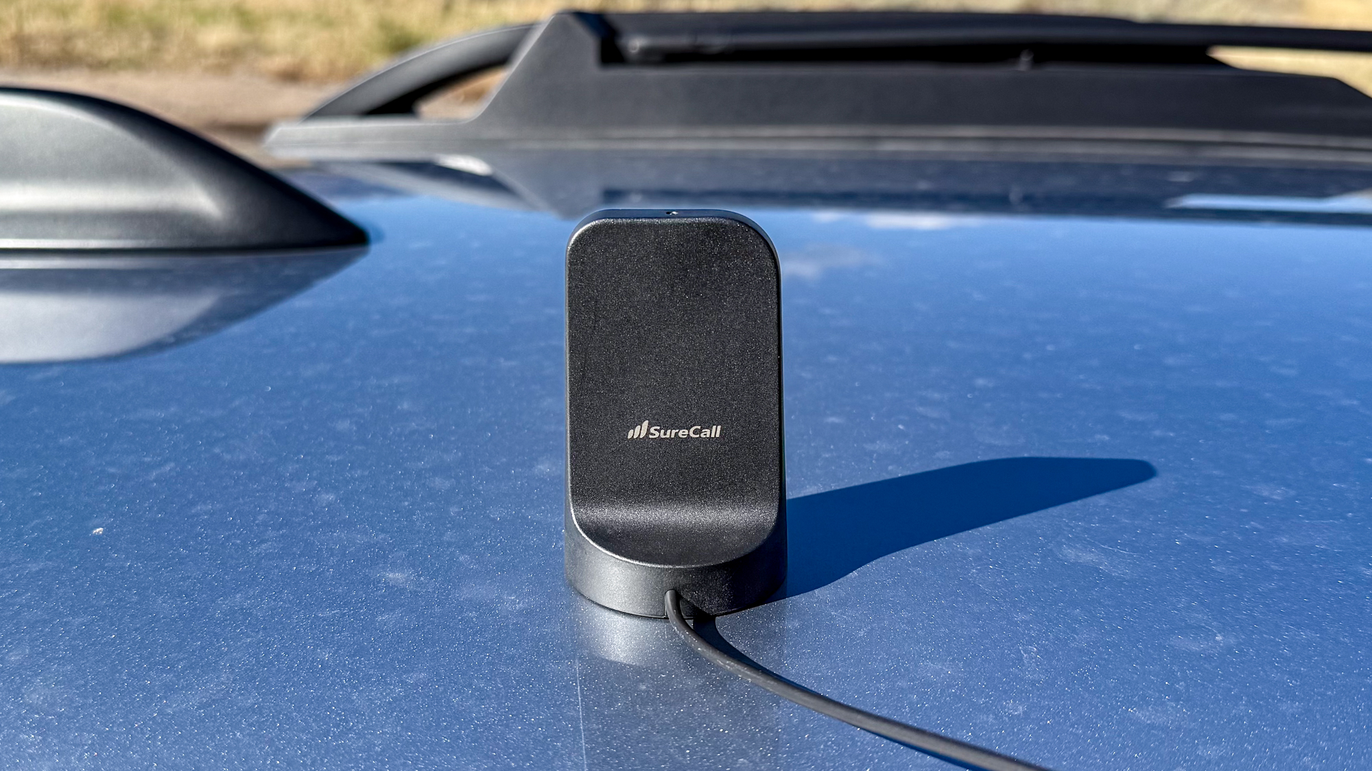 SureCall Fusion2Go XR antenna on roof.