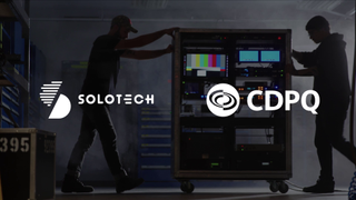 CDPQ and Solotech logos after recent acquisition.
