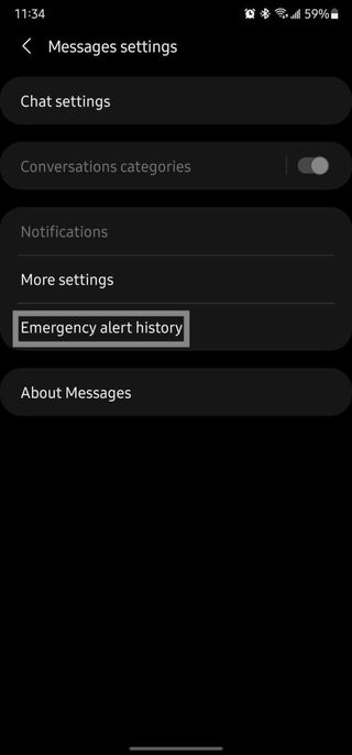 Samsung Emergency Alerts Samsung Messages 2