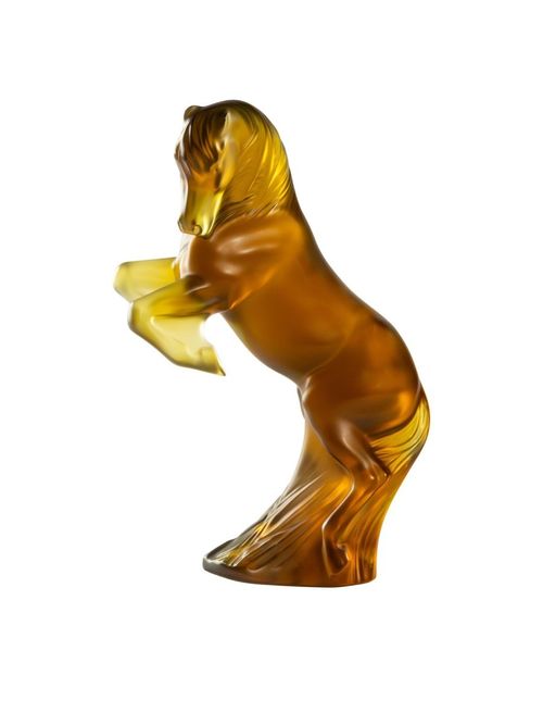 Lalique Small Prancing Horse Sculpture