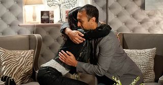 Priya Kotecha tells Jai Sharma her eating disorder is back. He thanks Leyla for being there for his sister. He hugs Priya, determined to be there for her this time in Emmerdale.