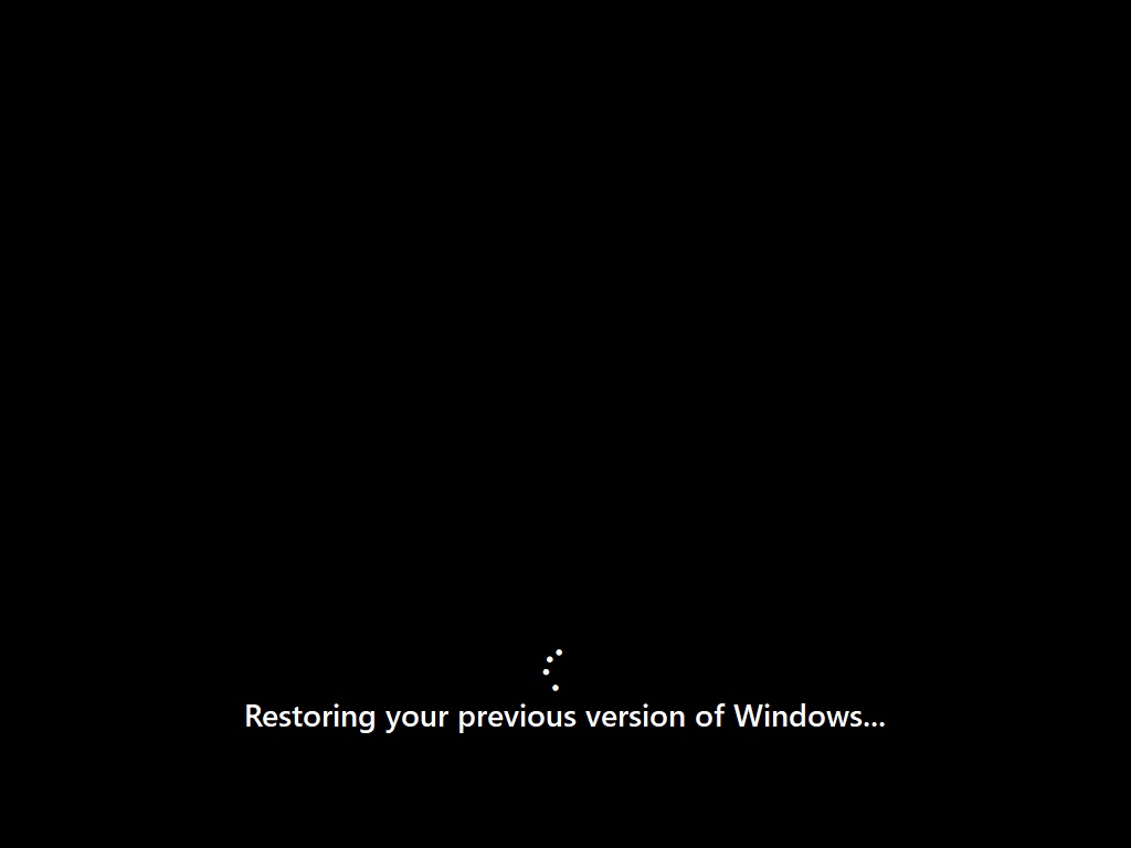Restauration de Windows 10