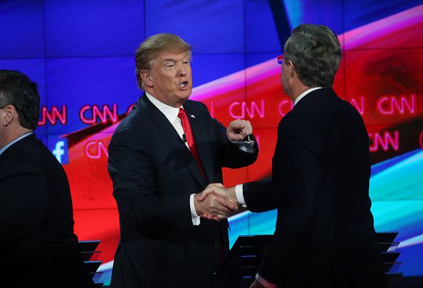 Trump vs. Jeb continues.