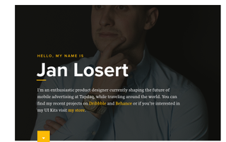 Proxima Nova is used on the portfolio site of London-based product designer Jan Losert