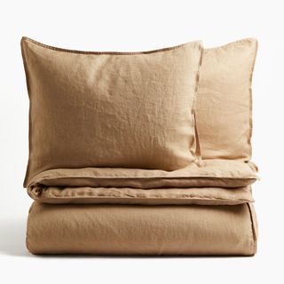 Sand Linen King/Queen Duvet Cover Set