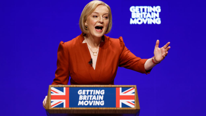 Liz Truss speaks at the Conservative Party conference