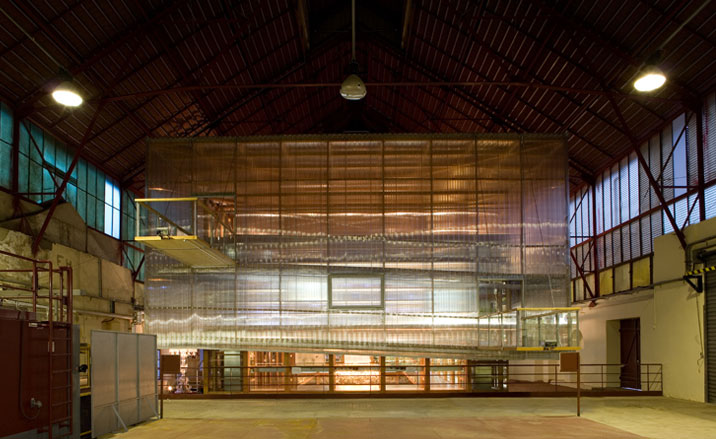 Empty interior area of building