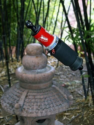 The new MX rear shock uses nothing but air