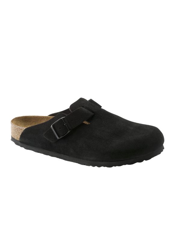 Image of black Birkenstock slippers