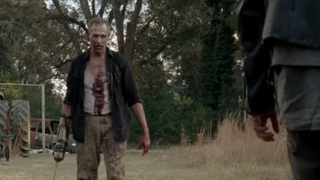 Merle as a walker in The Walking Dead.