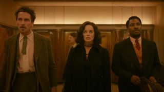 Christian Bale, Margot Robbie og John David Washington i filmen Amsterdam.