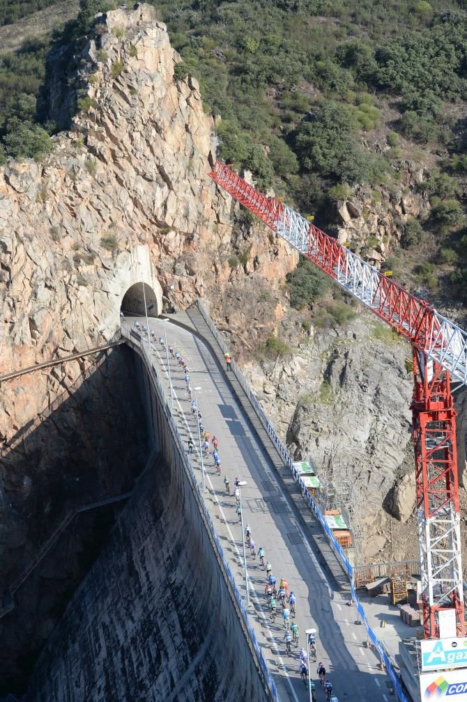 The dam wall is proving to be a key point of the circuit