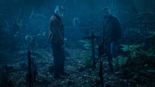 John Lithgow and Jason Clarke in Pet Sematary