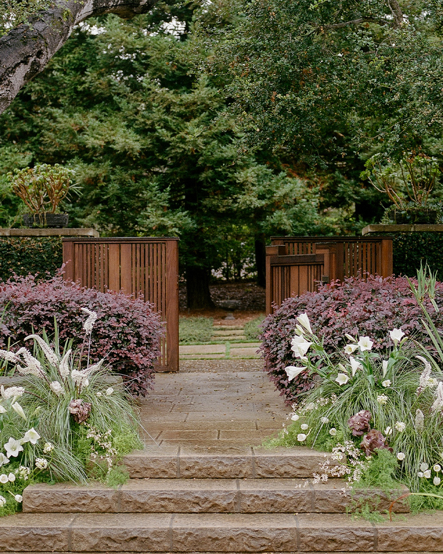Images of sophia and mik at their ceremony.